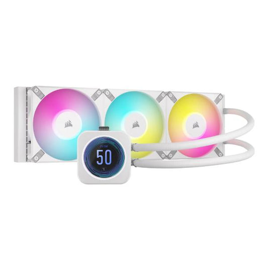ENFRIAMIENTO LÍQUIDO RGB CORSAIR ICUE H150I ELITE LCD XT CW-9060077-WW/RF BLANCO