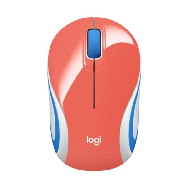 MOUSE LOGITECH MINI M187 INALÁMBRICO ULTRAPORTÁTIL 2.4 GHZ 1000 DPI 910-005362 CORAL
