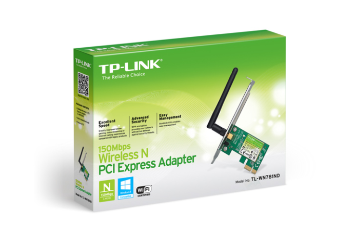 ADAPTADOR TP LINK TL-WN781ND PCIE 150MBPS