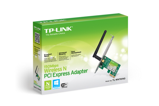 ADAPTADOR TP LINK TL-WN781ND PCIE 150MBPS