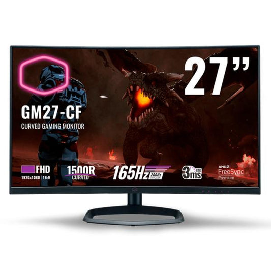 MONITOR 27" COOLER MASTER GM27-CF FHD 1920X1080 165 HZ DP HDMI CURVO SLIMCMI-GM27-CF-US