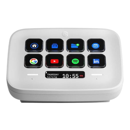 TECLADO STREAMING ELGATO STREAM DECK NEO 8 TECLAS LCD USB-C 2.0 CON 2 TOUCH POINTS 10GBJ9901 BLANCO