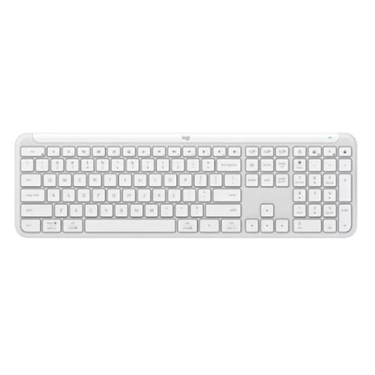 TECLADO LOGITECH SIGNATURE SLIM K950 MEMBRANA INALÁMBRICO BLUETOOTH ESPAÑOL 920-012593 BLANCO