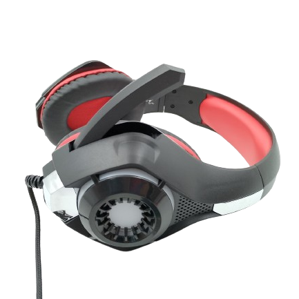 AUDIFONOS FX03 LIGHT GJBY NEGRO ROJO