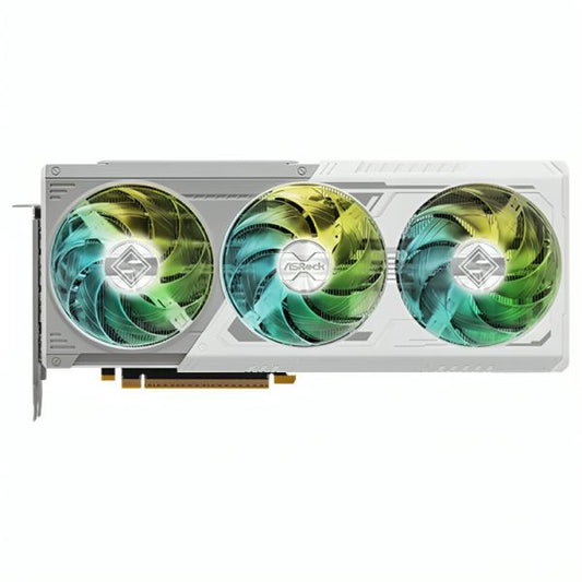 TARJETA DE VIDEO ASROCK  INTEL ARC B580 STEEL LEGEND 12GB GDDR6 2800 MHZ VG-B580SL12GO BLANCO