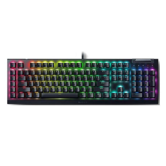 TECLADO GAMING RGB RAZER BLACKWIDOW V4 X MECÁNICO ALÁMBRICO USB ESPAÑOL SWITCH AMARILLO RZ03-04702800-R311 NEGRO