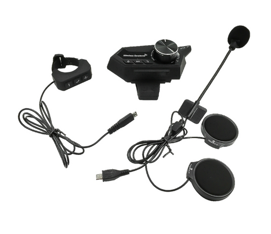 AUDIFONO MANOS LIBRES BLUETOOTH PARA CASCO BT18 NEGRO