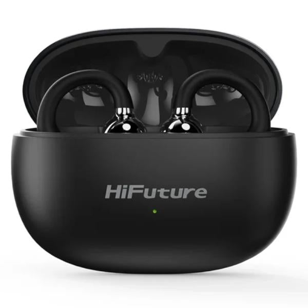 AUDIFONO HIFUTURE FLEXCLIP INALÁMBRICO BLUETOOTH IPX5 CON DISEÑO ERGONÓMICO NEGRO