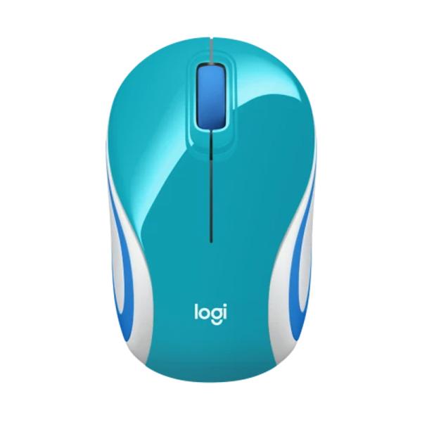 MOUSE LOGITECH MINI M187 INALÁMBRICO ULTRAPORTÁTIL 2.4 GHZ 1000 DPI 910-005363 TURQUESA
