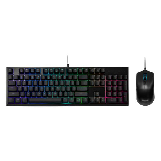 TECLADO Y MOUSE GAMING RGB COOLER MASTER MS111 MECÁNICO ALÁMBRICO USB MS-111-KKMF1-LS NEGRO