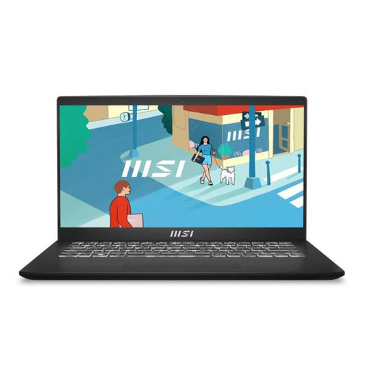 LAPTOP MSI MODERN 14 C7M 14" RYZEN 5 7530U 16GB 512GB SSD BLACK WIN 11 HOME ESPAÑOL 9S7-14JK12-275