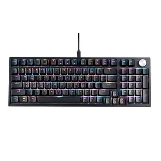 TECLADO GAMING RGB XPG SORCERER MECÁNICO ALÁMBRICO USB INGLÉS SORCERERRD-BKCES NEGRO