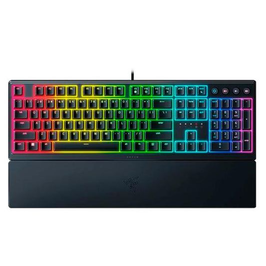 TECLADO GAMING RGB RAZER ORNATA V3 MEMBRANA ALÁMBRICO USB ESPAÑOL RZ03-04461100-R311 NEGRO