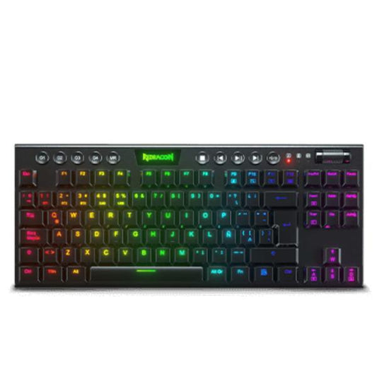 TECLADO GAMING RGB REDRAGON HORUS TKL K621 MECANICO INALAMBRICO ESPAÑOL SWITCH ROJO NEGRO