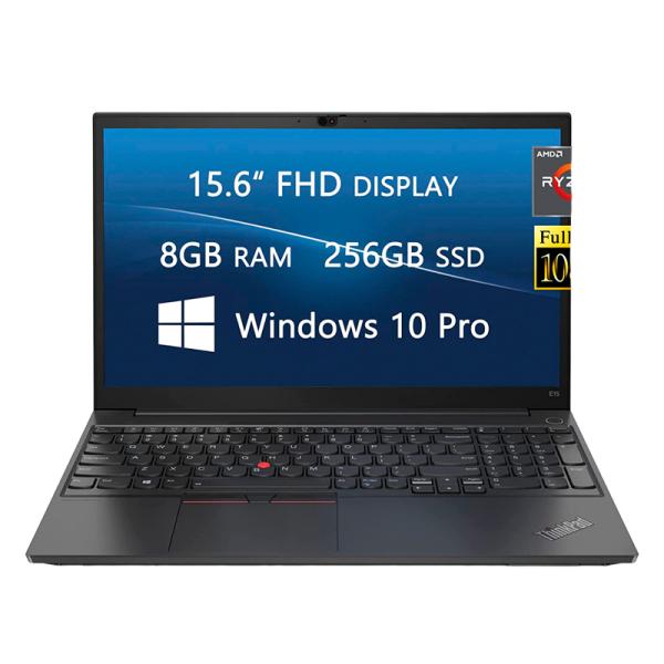 LAPTOP LENOVO THINKPAD E15 20YG003DUS 15.6"  RYZEN 7 5700U 256GB SSD 8GB BLACK WIN 10 -ENGLISH
