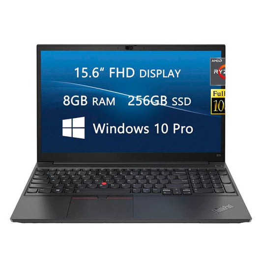 LAPTOP LENOVO THINKPAD E15 20YG003DUS 15.6"  RYZEN 7 5700U 256GB SSD 8GB BLACK WIN 10 -ENGLISH