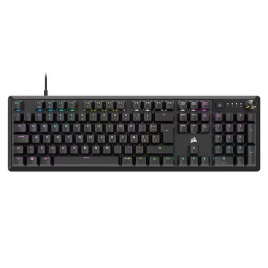 TECLADO GAMING RGB CORSAIR K70 CORE MECÁNICO ALÁMBRICO USB INGLÉS CH-910971E-SP NEGRO