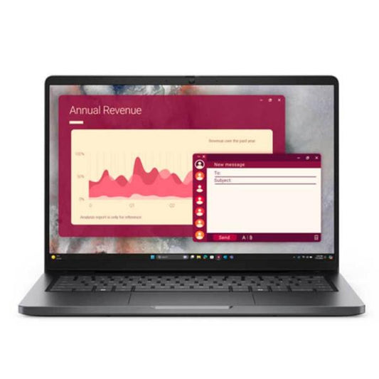 LAPTOP DELL PRO PLUS 14" U7 266V 16GB 512GB SSD WIN 11 PRO ESPAÑOL 4P1FT NEGRO