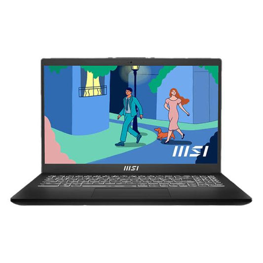 LAPTOP MSI MODERN 15 B12MO-863XCR  9S7-15H112-863 15.6" I5-1235U 8GB ONBOARD 512GB SSD BLACK SIN SISTEMA OPERATIVO -SPANISH