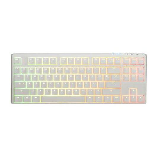 TECLADO GAMING RGB DUCKY ONE 3 TKL MECANICO USB-C ESPAÑOL SWITCH AZUL DKON2187ST-CESPDPWWWSC1 BLANCO