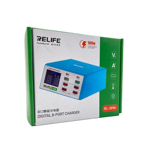 ADAPTADOR CARGADOR RL-309A RELIFE 8 USB