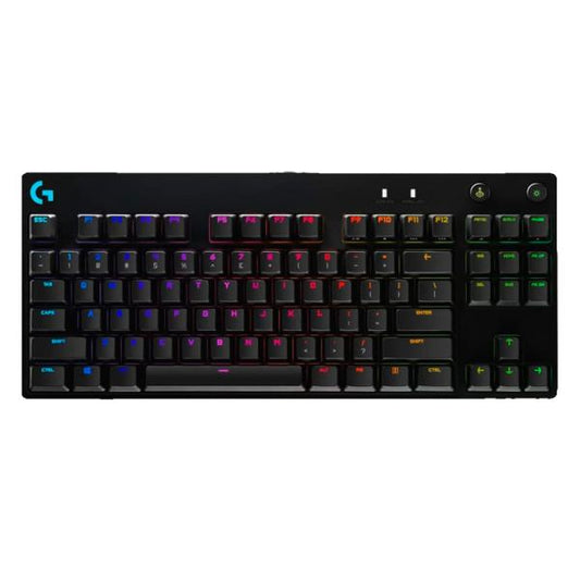 TECLADO GAMING RGB LOGITECH G PRO TKL MECÁNICO ALÁMBRICO ESPAÑOL 920-009388 NEGRO