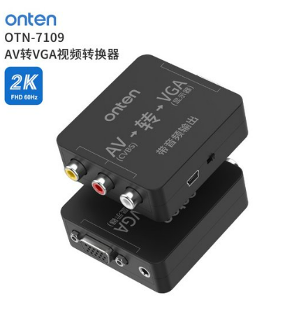 ADAPTADOR AUDIO VIDEO A VGA OTN-7109 ONTEN NEGRO