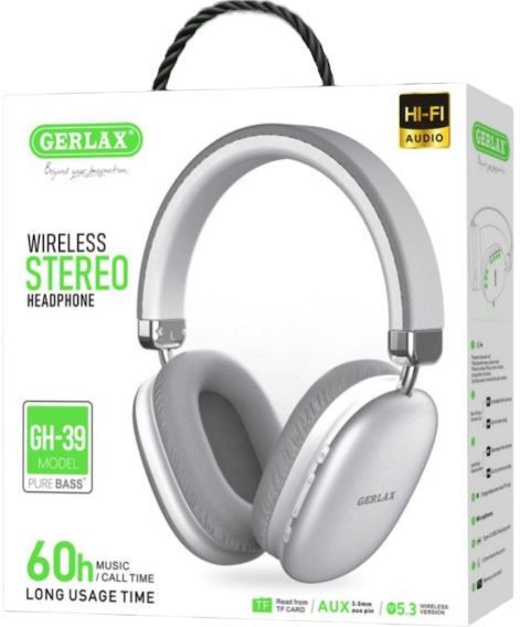 AUDIFONOS MANOS LIBRES BLUETOOTH GH-39 GERLAX BLANCO