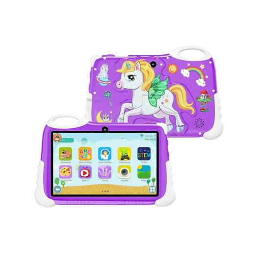 TABLET INFANTIL KT700 PRO CCIT UNICORNIO MORADA