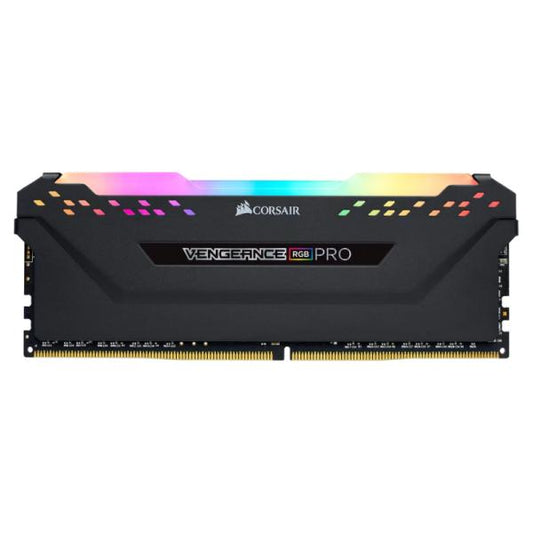 MEMORIA RAM PC 8GB CORSAIR DDR4 3600MHZ VENGEANCE RGB PRO CMW8GX4M1Z3600C18 NEGRO