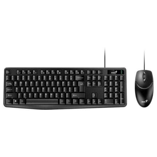 TECLADO Y MOUSE GENIUS KM-170 ALÁMBRICO USB ESPAÑOL 31330006402 NEGRO
