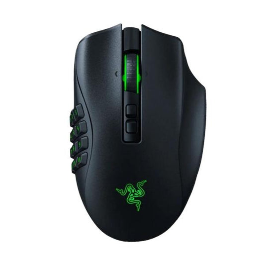 MOUSE GAMING RGB  RAZER NAGA PRO INALÁMBRICO (BLUETOOTH/ 2.4 GHZ) 30000 DPI RZ01-03420100-R3U1 NEGRO