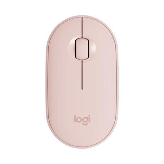 MOUSE LOGITECH PEBBLE M350 INALÁMBRICO BLUETOOTH / NANO RECEPTOR 1000 DPI 910-005769 ROSADO