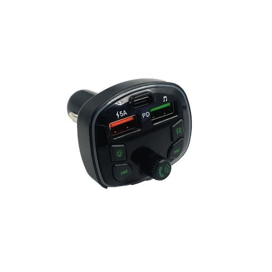 TRANSMISOR FM CARGADOR MULTIPLATAFORMA GC-M6 GERLAX NEGRO