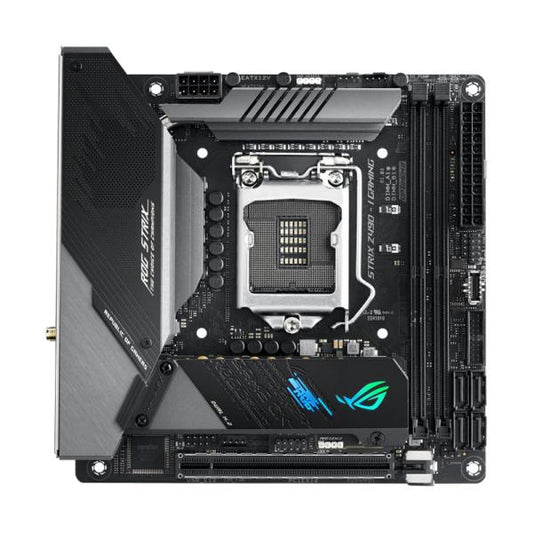 TARJETA MADRE ASUS ROG STRIX Z490-I GAMING LGA1200 MINI-ITX DDR4 NEGRO