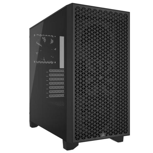 CASE CORSAIR 3000D AIRFLOW MID TOWER VENTILADORES 2 DE 120MM CON VIDRIO LATERAL Y MALLA FRONTAL CC-9011251-WW NEGRO