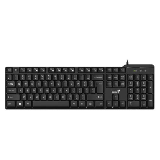 TECLADO GENIUS KB-100X MEMBRANA ALÁMBRICO USB ESPAÑOL 31310049401 NEGRO