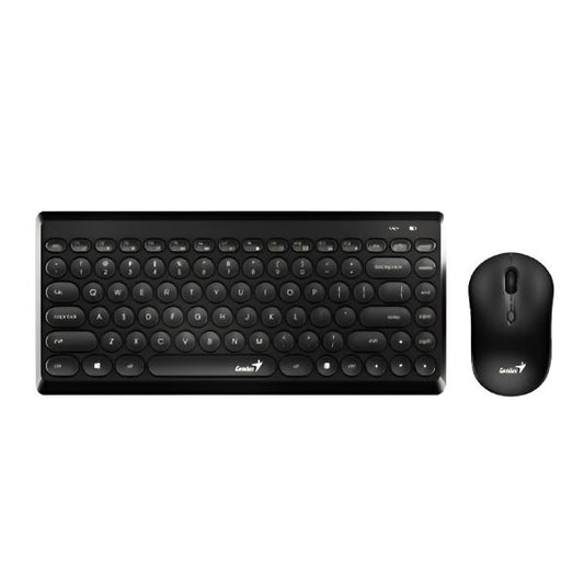 TECLADO Y MOUSE GENIUS LUXEMATE Q8000 INALÁMBRICO 2.4 GHZ ESPAÑOL 31340013401 NEGRO