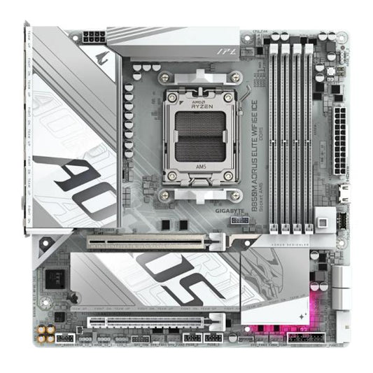 TARJETA MADRE GIGABYTE B850M AORUS ELITE WIFI6E ICE MICRO-ATX DDR5 BLANCO