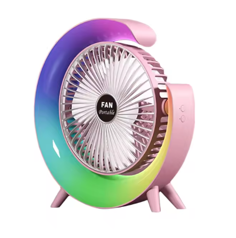 VENTILADOR RGB ROSADO