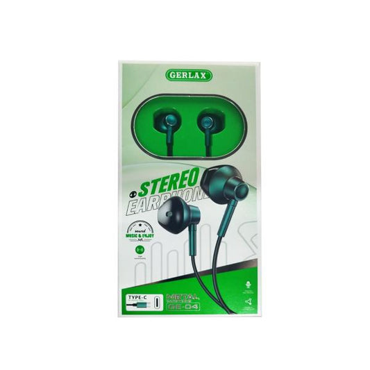 AUDIFONO MANOS LIBRES GE-04 GERLAX VERDE