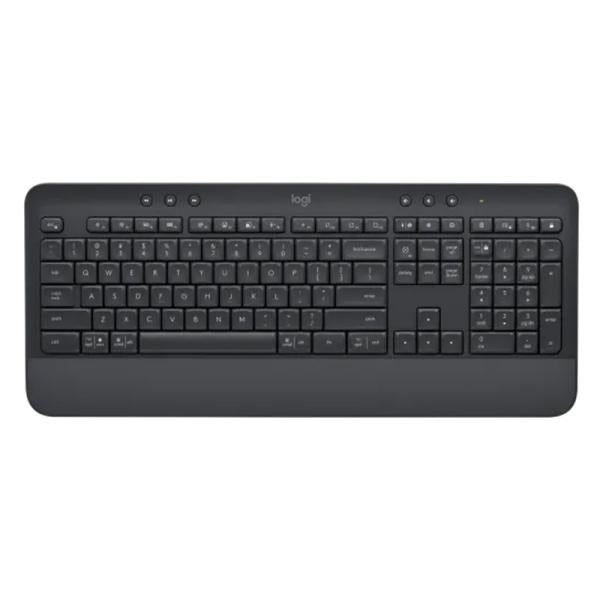 TECLADO LOGITECH K650 SIGNATURE MEMBRANA INALÁMBRICO BLUETOOTH INGLÉS 920-010908 NEGRO