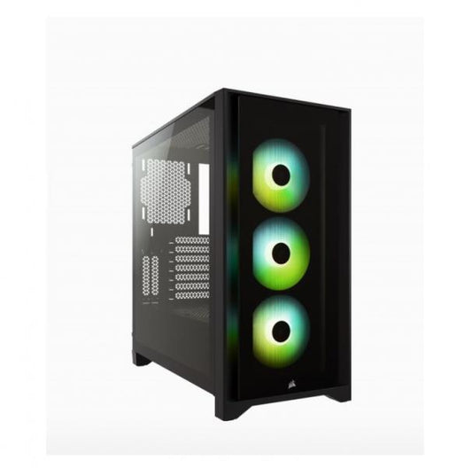 CASE GAMING RGB CORSAIR iCUE 4000X MID TOWER VENTILADORES 3 DE 120MM CON VIDRIO LATERAL Y FRONTAL CC-9011204-WW NEGRO