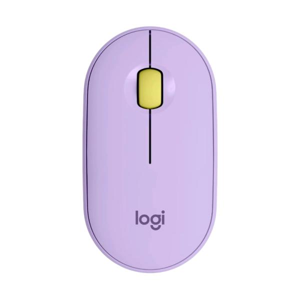 MOUSE LOGITECH PEBBLE M350 INALÁMBRICO  BLUETOOTH / NANO RECEPTOR 1000 DPI 910-006659 LAVANDA