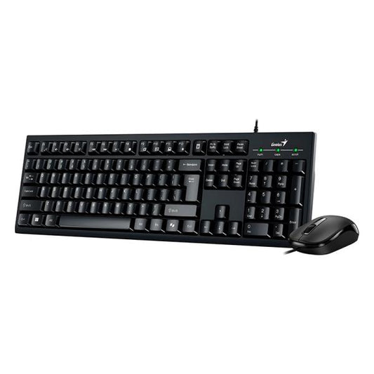 TECLADO Y MOUSE GENIUS RS2 KM-100SE ALÁMBRICO USB ESPAÑOL 31330009401 NEGRO