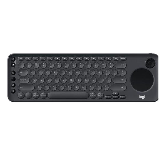 TECLADO LOGITECH K600 MEMBRANA INALÁMBRICO BLUETOOTH  INGLÉS CON TOUCHPAD INTEGRADO 920-008824 NEGRO