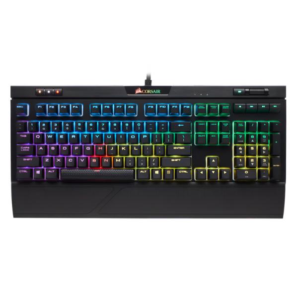TECLADO GAMING RGB CORSAIR STRAFE MK.2 MECÁNICO ALÁMBRICO USB ESPAÑOL CH-9104110-SP NEGRO