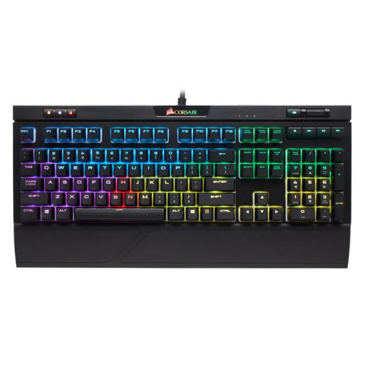 TECLADO GAMING RGB CORSAIR STRAFE MK.2 MECÁNICO ALÁMBRICO USB ESPAÑOL CH-9104110-SP NEGRO