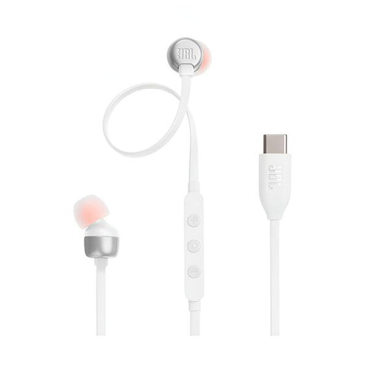 AUDIFONO JBL TUNE 310C ALÁMBRICO TIPO C JBLT310CWHTAM BLANCO