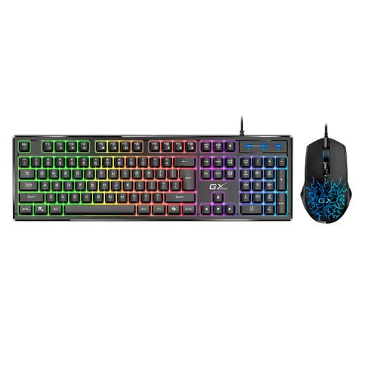 TECLADO Y MOUSE GAMING RGB GENIUS SCORPION KM-GX3 ALAMBRICO USB ESPAÑOL 31330011401 NEGRO